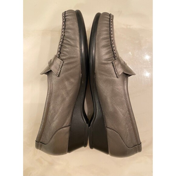 SAS Tripad Comfort Easier Womens  Grey Leather Slip on  Loafers Size 9.5 M - Picture 5 of 11